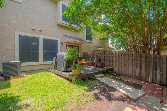3300 Forest Creek Dr Unit 45, Round Rock, TX 78664 - view of yard with a wooden deck