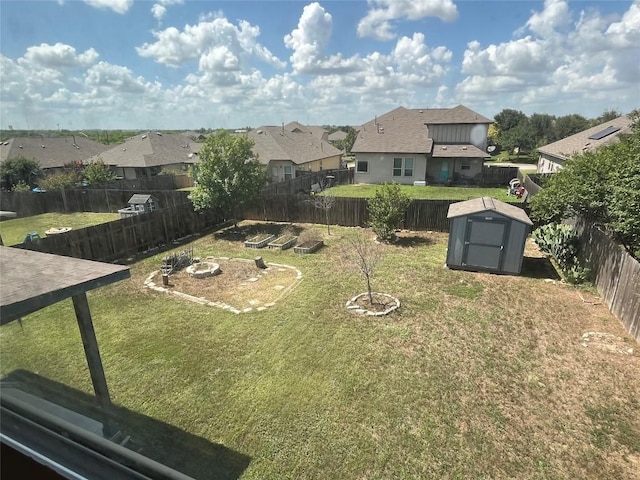 139 Diamondback Cv, Buda, TX 78610 - fenced backyard with a shed and a residential view