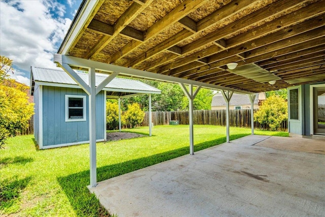 233 Sunshadow Dr, Lockhart, TX 78644 - fenced backyard featuring a patio