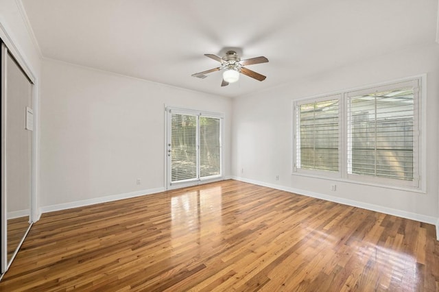 2507 Hartford Rd, Austin, TX 78703 - unfurnished room with a ceiling fan and wood finished floors