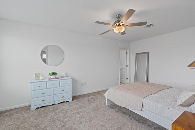 13506 Grand Central Dr, Pflugerville, TX 78660 - carpeted bedroom with baseboards and ceiling fan