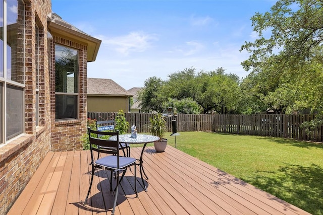 8709 Fescue Ln, Austin, TX 78738 - wooden terrace featuring a fenced backyard