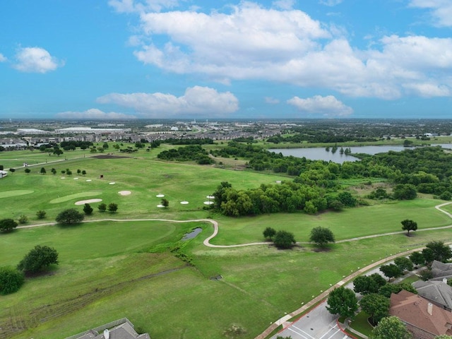 151 Campos, Kyle, TX 78640 - bird's eye view of a large body of water and a golf club