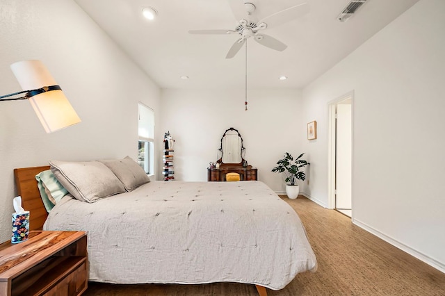 8200 Neely Dr Unit 119, Austin, TX 78759 - bedroom with recessed lighting and ceiling fan