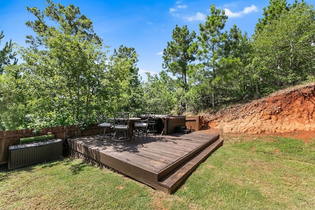 102 Moku Ct, Bastrop, TX 78602 - view of deck