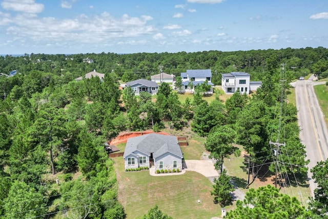 102 Moku Ct, Bastrop, TX 78602 - aerial view of property and surrounding area with a forest