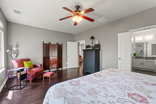 2611 Terlingua Dr, Cedar Park, TX 78613 - bedroom featuring dark wood-type flooring and ensuite bath