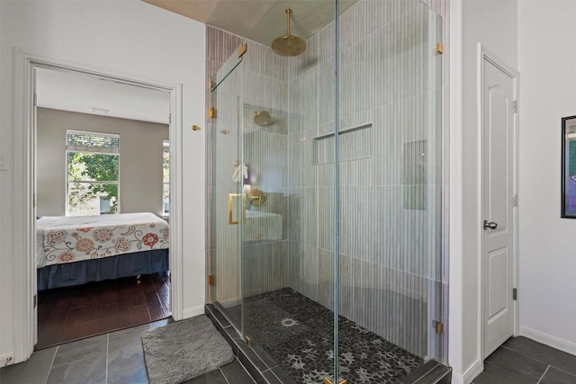 2611 Terlingua Dr, Cedar Park, TX 78613 - ensuite bathroom with a stall shower and tile patterned flooring