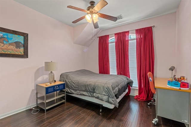 2611 Terlingua Dr, Cedar Park, TX 78613 - bedroom with wood finished floors and a ceiling fan