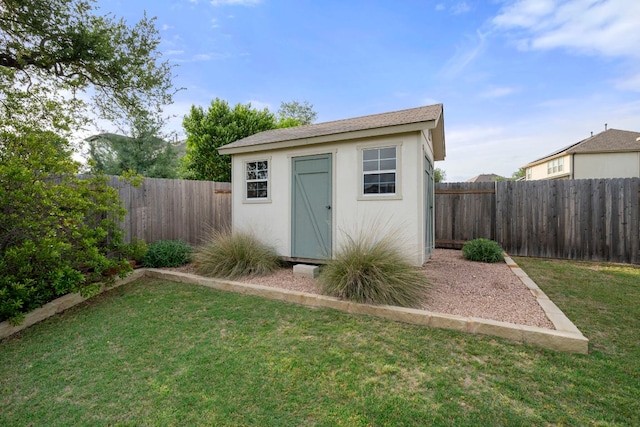113 Swallowtail Dr, Austin, TX 78737 - view of shed with a fenced backyard