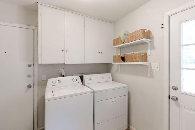 6612 Ashland Dr, Austin, TX 78723 - laundry room featuring washing machine and clothes dryer and cabinet space