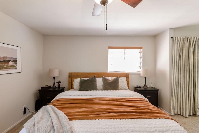 6612 Ashland Dr, Austin, TX 78723 - bedroom featuring carpet flooring and a ceiling fan