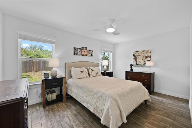9710 Curlew Dr, Austin, TX 78748 - bedroom featuring wood finished floors and ceiling fan