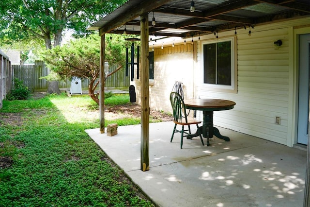 22631 John Rolfe Ln, Katy, TX 77449 - view of patio / terrace with an outdoor structure