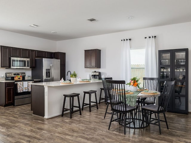 752 Circle Way Unit 35H, Jarrell, TX 76537 - dining space with dark wood-type flooring