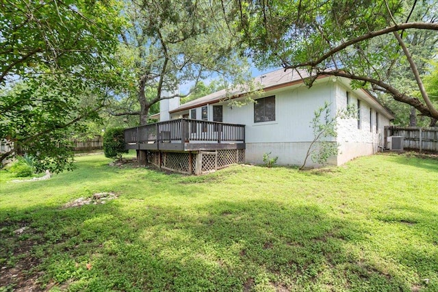 1601 Muledeer Run, Leander, TX 78641 - rear view of property featuring a wooden deck