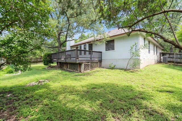 1601 Muledeer Run, Leander, TX 78641 - rear view of house featuring a deck