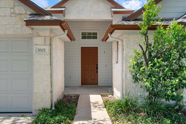 1601 Muledeer Run, Leander, TX 78641 - doorway to property with stone siding