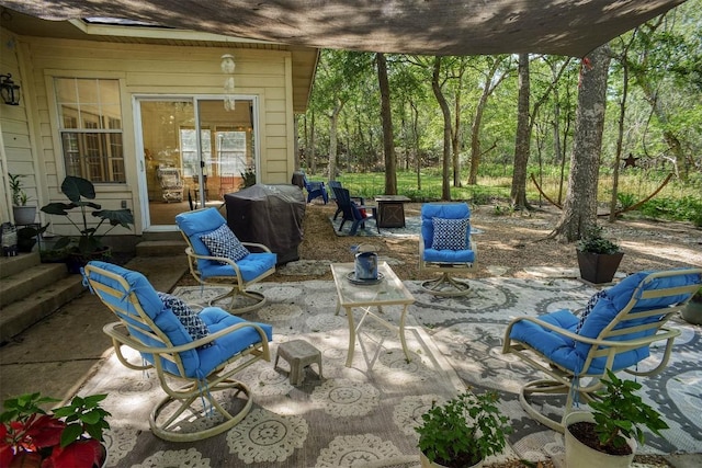 128 Moku Manu Dr, Bastrop, TX 78602 - view of patio / terrace featuring area for grilling