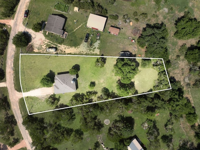 251 Barton Meadow Dr, Dripping Springs, TX 78620 - overview of rural landscape with property boundaries highlighted