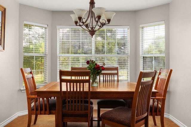 251 Barton Meadow Dr, Dripping Springs, TX 78620 - dining space with a chandelier and baseboards
