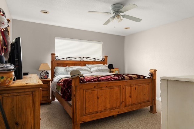 251 Barton Meadow Dr, Dripping Springs, TX 78620 - bedroom with light carpet and ceiling fan