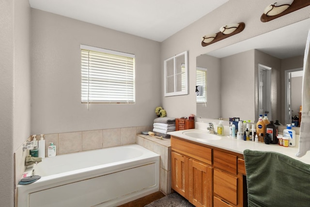 251 Barton Meadow Dr, Dripping Springs, TX 78620 - bathroom with vanity and a bath