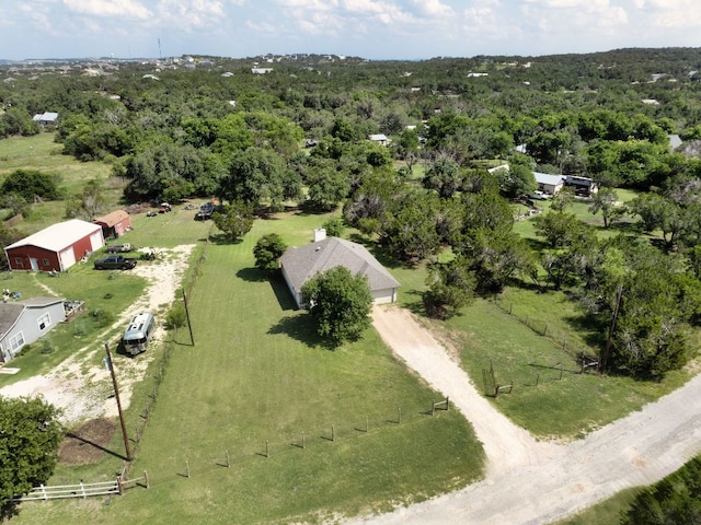 251 Barton Meadow Dr, Dripping Springs, TX 78620 - aerial view of a heavily wooded area