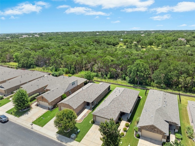 225 Hobby St, Georgetown, TX 78633 - aerial perspective of suburban area featuring a forest