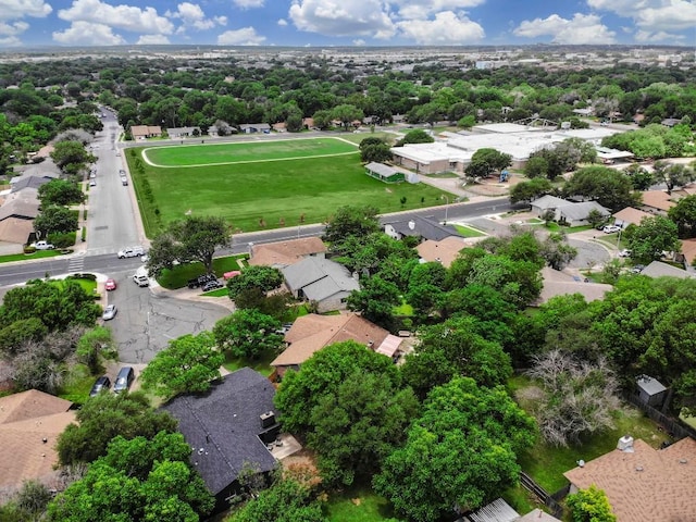 10206 Cripple Creek Cv, Austin, TX 78758 - aerial perspective of suburban area featuring a tree filled landscape