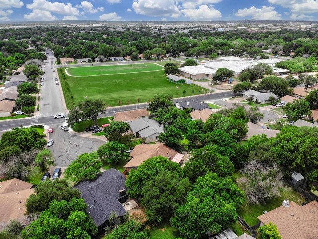 10206 Cripple Creek Cv, Austin, TX 78758 - aerial perspective of suburban area with a tree filled landscape