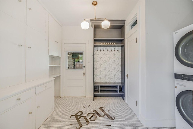 510 E 38th St, Austin, TX 78705 - washroom with estacked washer and dryer