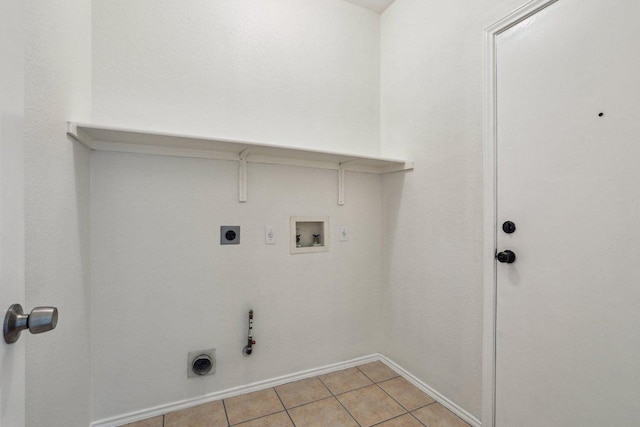 2807 Glenwood Trl, Cedar Park, TX 78613 - laundry area with gas dryer hookup, hookup for an electric dryer, washer hookup, and light tile patterned flooring