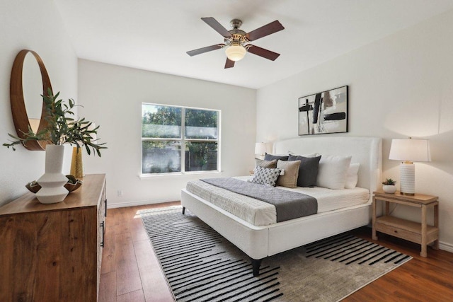 2807 Glenwood Trl, Cedar Park, TX 78613 - bedroom featuring wood finished floors and a ceiling fan