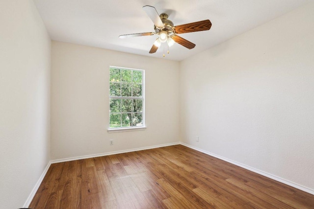 2807 Glenwood Trl, Cedar Park, TX 78613 - empty room with wood finished floors and ceiling fan