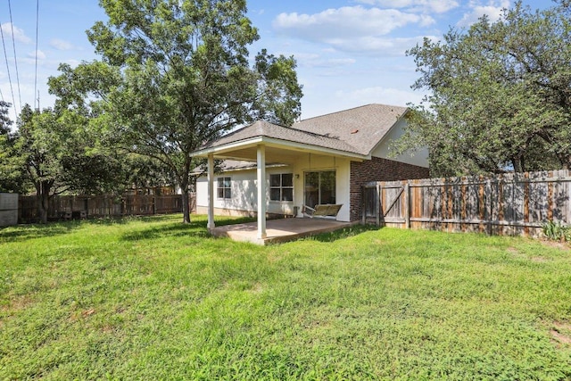 2807 Glenwood Trl, Cedar Park, TX 78613 - back of property featuring a patio and a fenced backyard