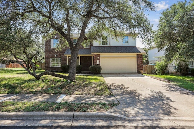 2807 Glenwood Trl, Cedar Park, TX 78613 - traditional home with brick siding, a garage, and driveway