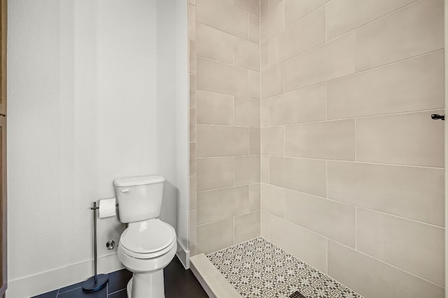 182 W Torrey St, New Braunfels, TX 78130 - full bathroom with toilet and tiled shower