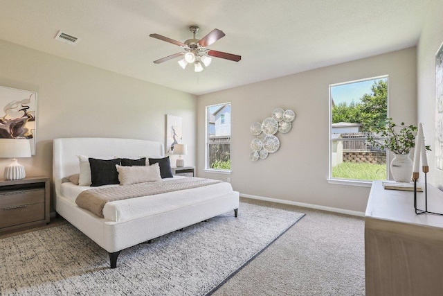 212 Boone Valley Dr, Round Rock, TX 78664 - bedroom featuring carpet flooring and ceiling fan
