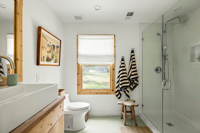 5204 Cueva Dr, Austin, TX 78738 - full bathroom featuring vanity and a shower stall