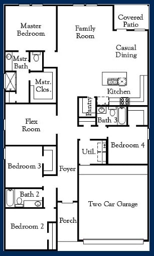 204 Lazy Lizzy Rd, Jarrell, TX 76537 - view of home floor plan