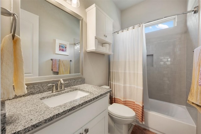 105 Curacao Ct, Austin, TX 78738 - full bathroom featuring vanity and shower / tub combo with curtain