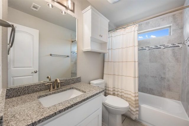 105 Curacao Ct, Austin, TX 78738 - bathroom featuring vanity, shower / tub combo, and tile patterned flooring