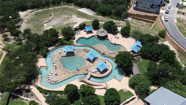 105 Curacao Ct, Austin, TX 78738 - aerial view of property's location with a pool