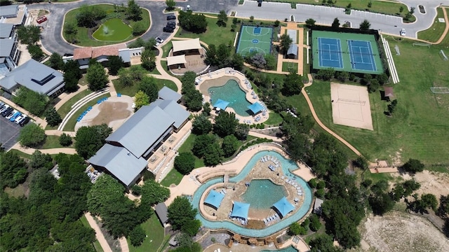 105 Curacao Ct, Austin, TX 78738 - aerial overview of property's location with a pool area
