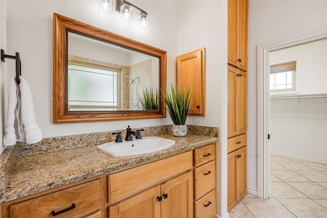 211 E Creek Dr, Dripping Springs, TX 78620 - full bathroom with vanity and tile patterned flooring