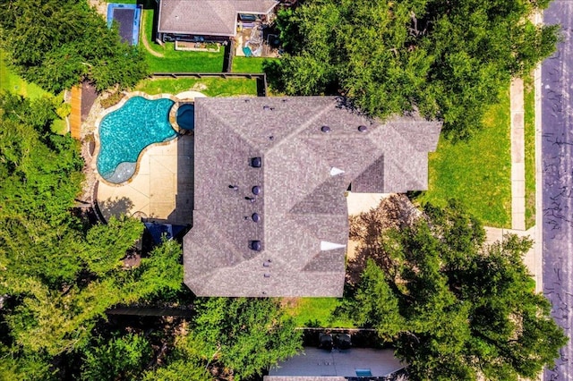 2804 Forest Green Dr, Round Rock, TX 78665 - aerial view of property and surrounding area with a pool area