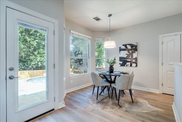 2804 Forest Green Dr, Round Rock, TX 78665 - dining space featuring healthy amount of natural light and light wood-type flooring