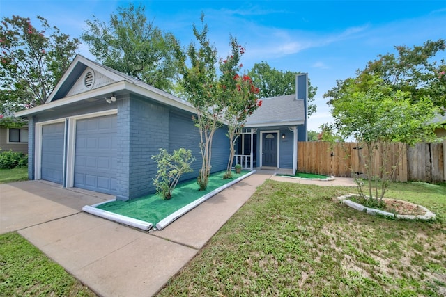 12307 Emery Oaks Rd, Austin, TX 78758 - single story home featuring brick siding and a chimney