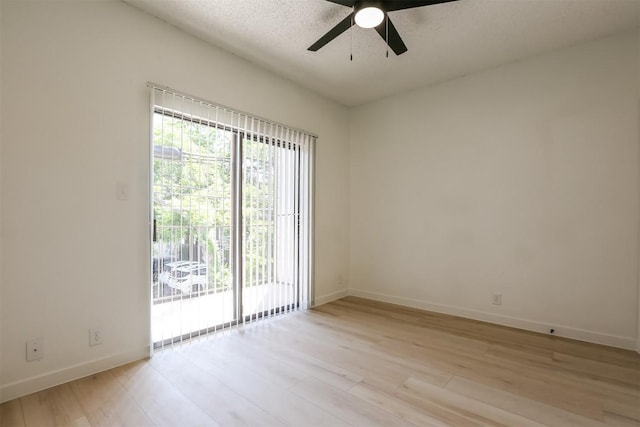 203 E 31st St Unit 206, Austin, TX 78705 - spare room with light wood-type flooring and ceiling fan